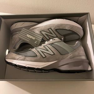 New Balance Men MADE in USA 990v5 Core Grey with Castlerock M990GL5 sz 10.5